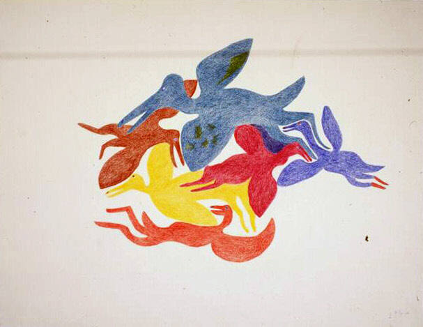 Untitled (Six spirit birds)