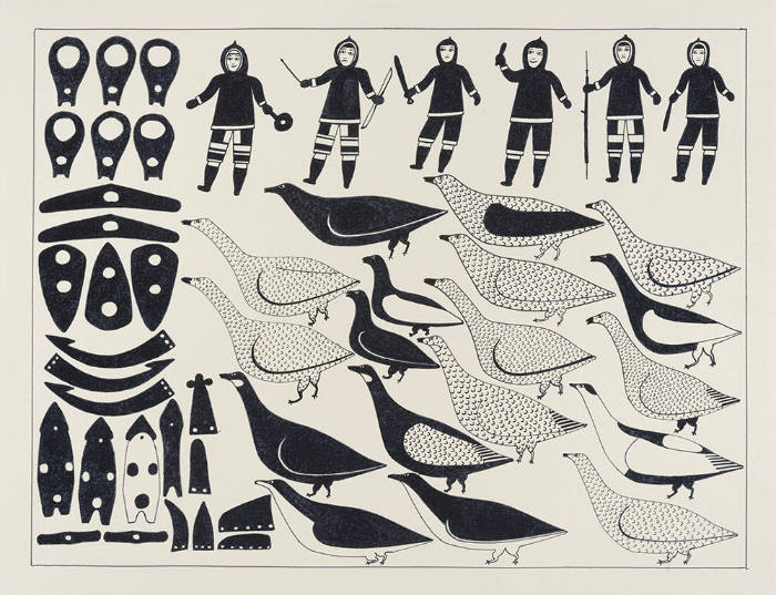 Untitled (Figures and Birds)