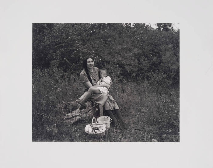 Janine Pease Pretty-on-Top with Granddaughter, Lodge Grass, Montana (from Real Indians)