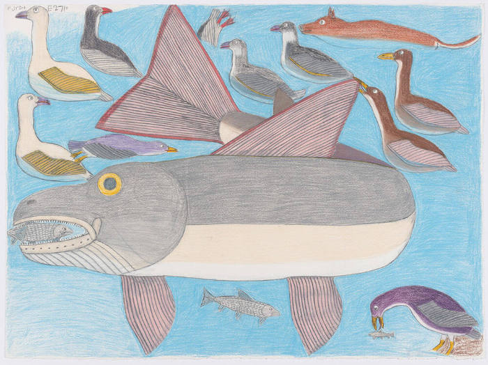 Untitled (Fish and birds)