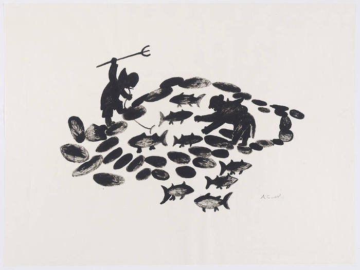 Untitled (Two Inuit fishing)