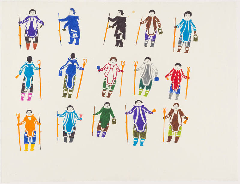 Fifteen Figures with Implements