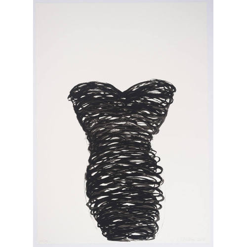 Untitled (Black Dress, Swirl)