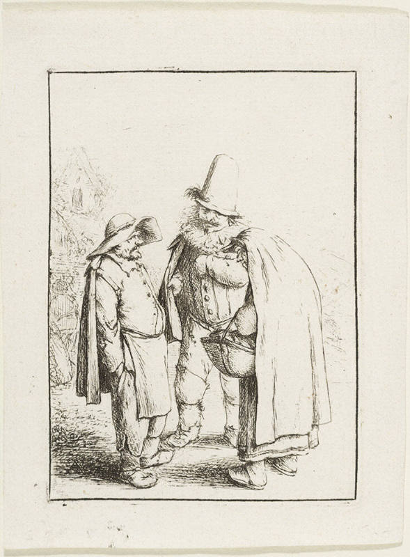 Three Figures Conversing or Three Grotesque Figures