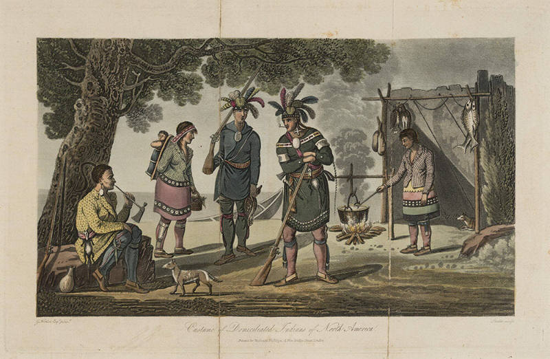 Costume of Domiciliated Indians of North America