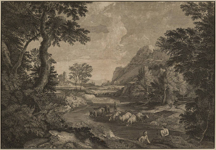 Pastoral Scene After Nicolas Poussin