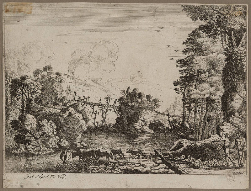 Landscape with a Wooden Bridge