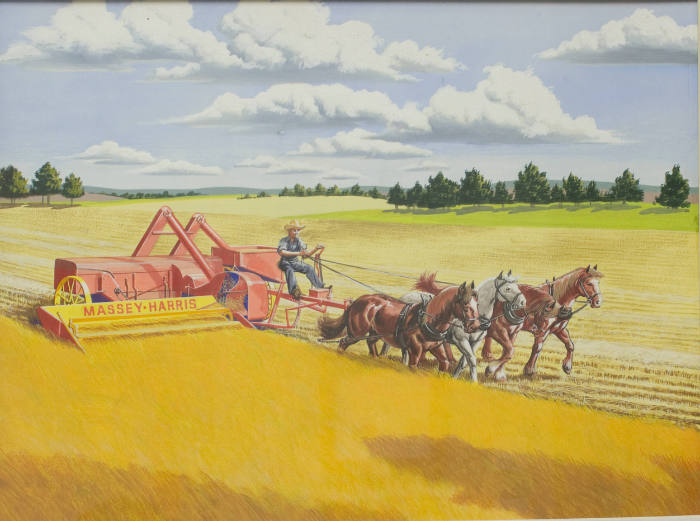 Plough Team in a Field