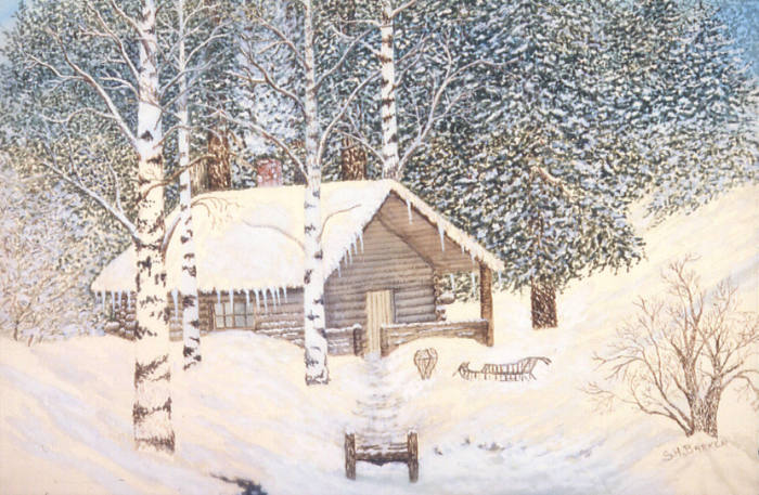 Untitled (Cabin In Winter)