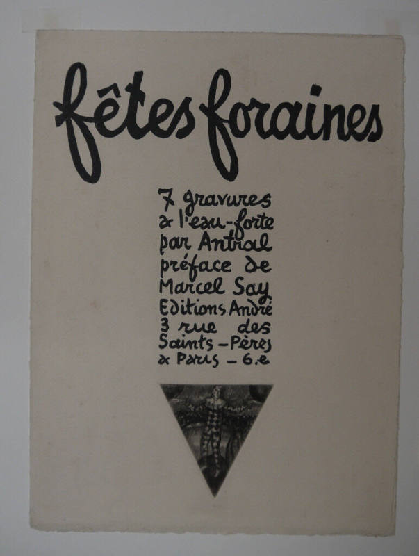 Title Page of folder for "Fetes Foraines"