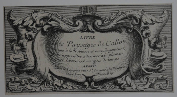 Frontispiece to "Livre des Paysages de Callot"