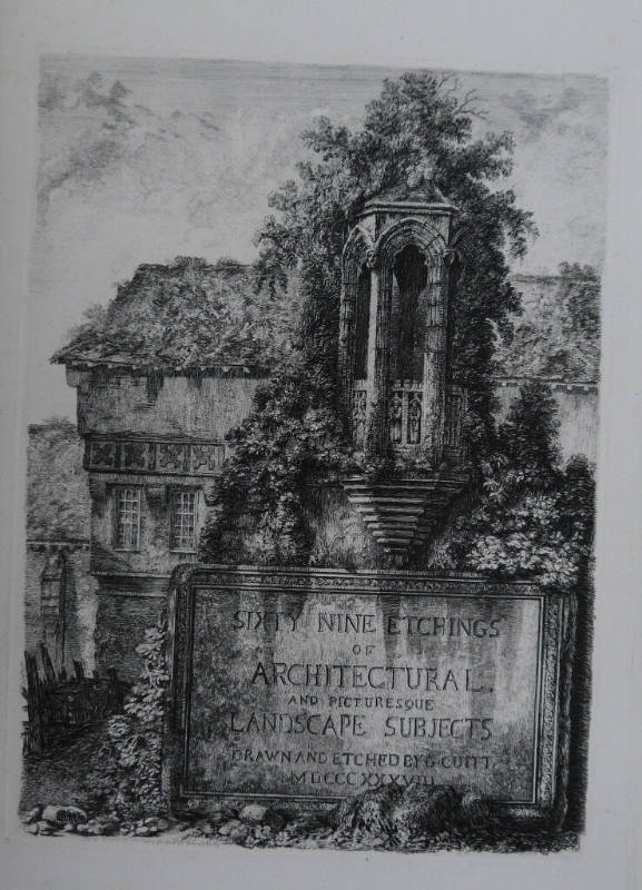 Frontispiece to "Sixty-Nine Etchings of Architectural and Picturesque Landscape Subjects"