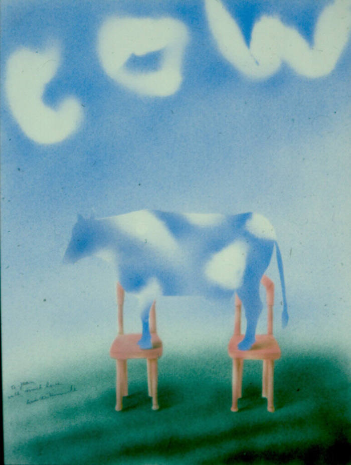 Cow on two Chairs