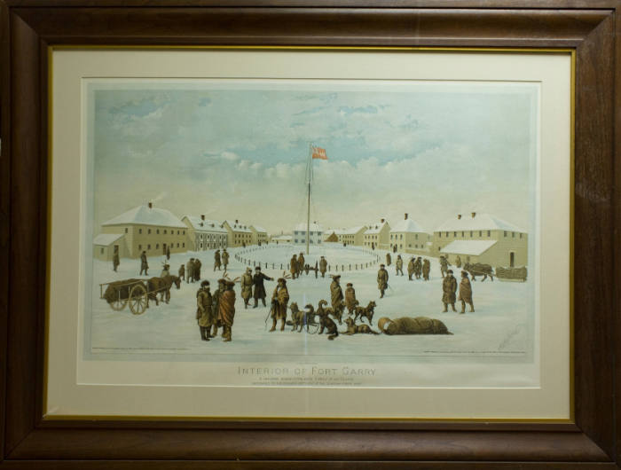 Interior of Fort Garry; A Vanished Scene in the Early History of Our Country; Dedicated to the Premier Settlers of the Canadian Northwest