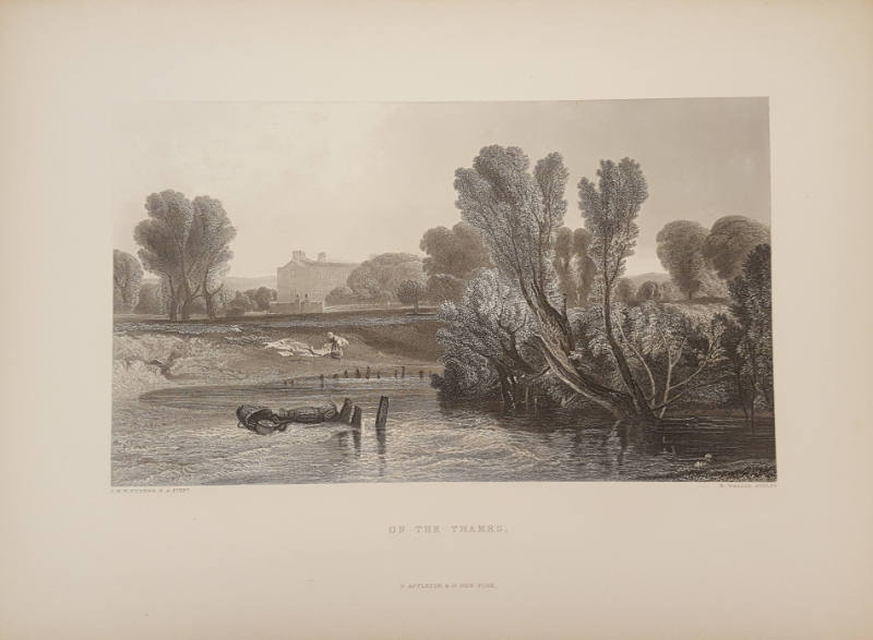 On the Thames (from The Turner Gallery: A Series of One Hundred and Twenty Engravings from the works of the late J.M.W. Turner)