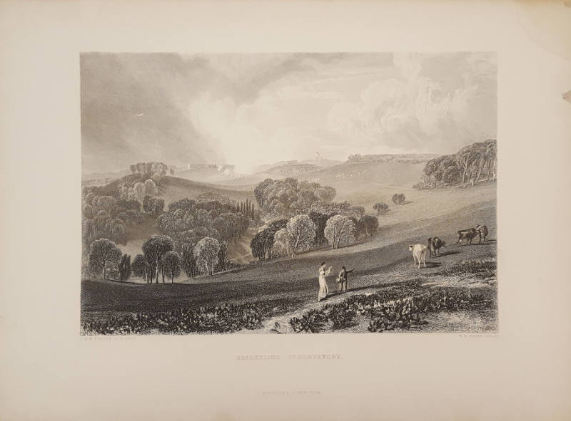 Brightling Observatory (from The Turner Gallery: A Series of One Hundred and Twenty Engravings from the works of the late J.M.W. Turner)