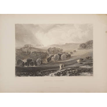 Brightling Observatory (from The Turner Gallery: A Series of One Hundred and Twenty Engravings from the works of the late J.M.W. Turner)