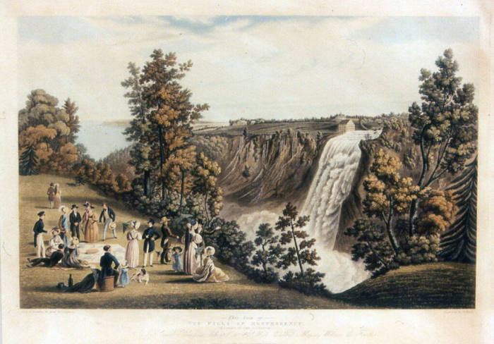 The Falls of Montmorency from Cockburn's Quebec Set