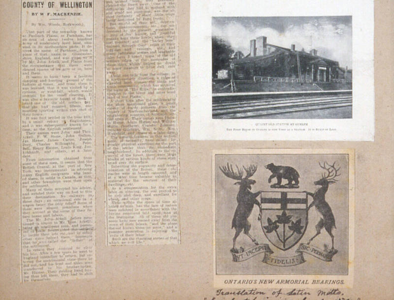 Sketch Book bound by William Wood and containing ink sketches by W. Wood, Late 19th c. lithographs of English Churches, 18th c. etchings and photographs of Macclesfield and Prestbury, Cheshire