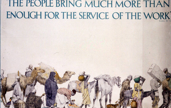 The People Bring Much More Than Enough for the Service of the Work