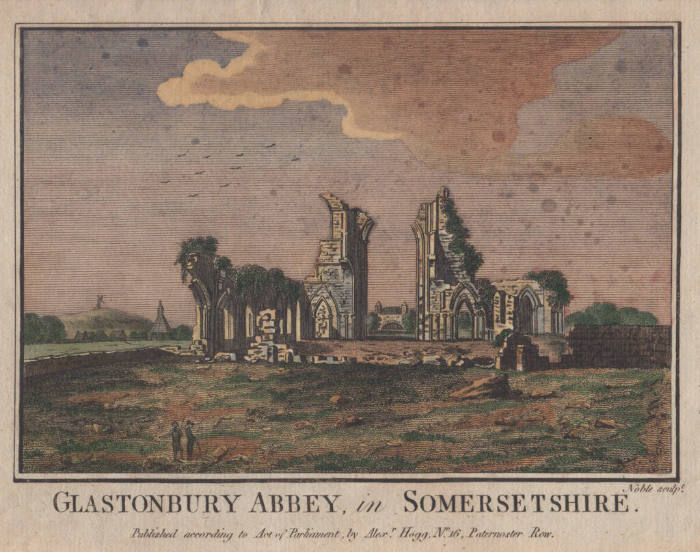 Glastonbury Abbey, in Somersetshire